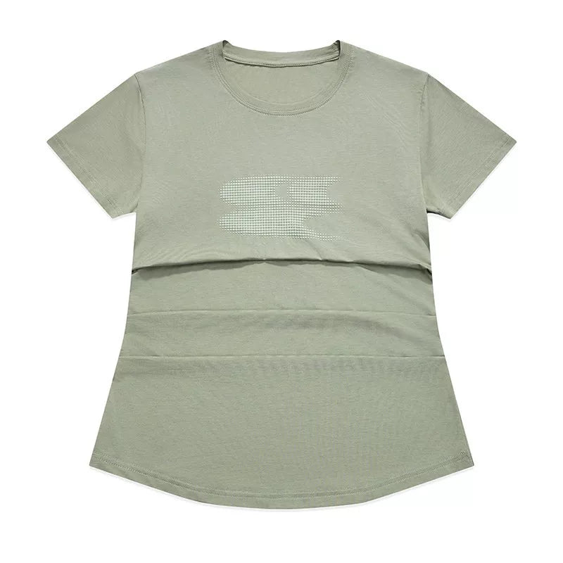 Crying Center Three-Color Gradient Cool-Touch Fitted Tee