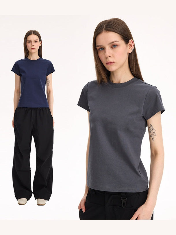 UNF Women 50 Supima + Sorona horse long-staple cotton commuter Boxy tee