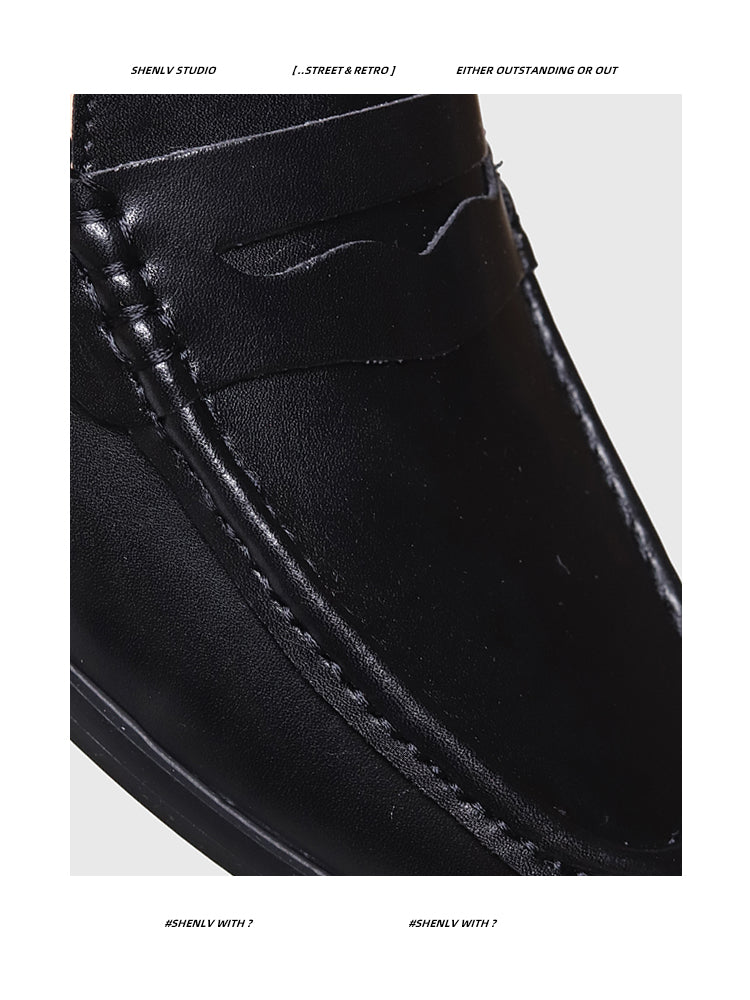 SHENLV STUDIO Business One-pedal Loafers