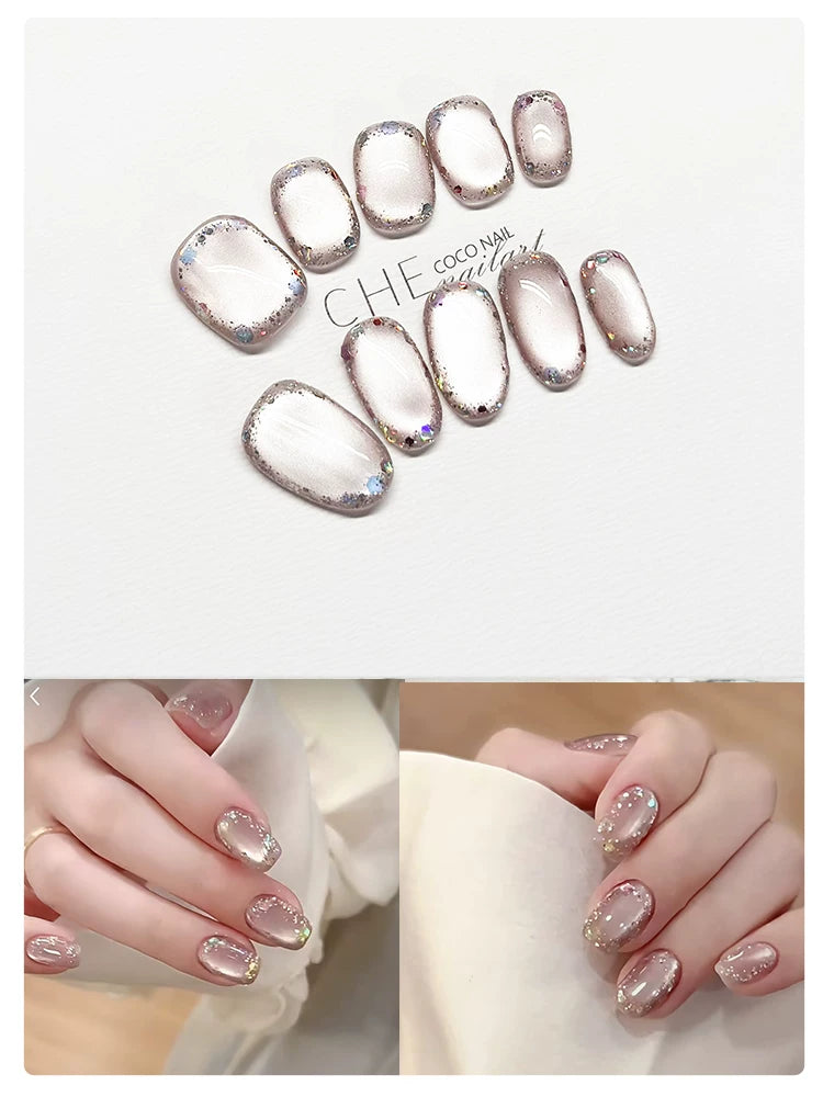 CoCo Short Gentle Temperament Advanced Sense Handmade Manicure Wear Nail