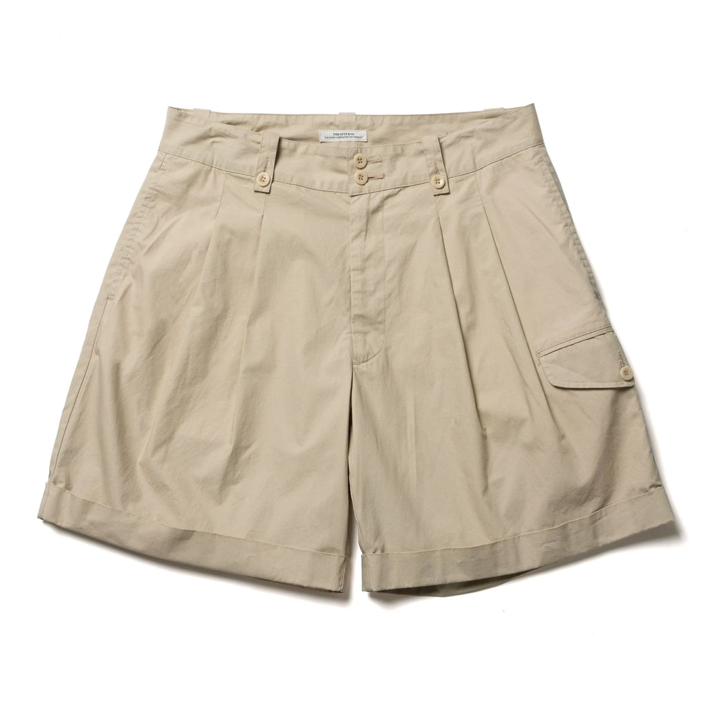 SUPERTOFU rkha Mid-Rise Pleated Shorts