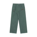FUNKYFUN Fun Print Logging Structure Straight Casual Trousers