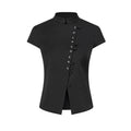 AnnoMundi Genesis Era Plain Satin Moonlight Embroidery Slim Fit Shirt