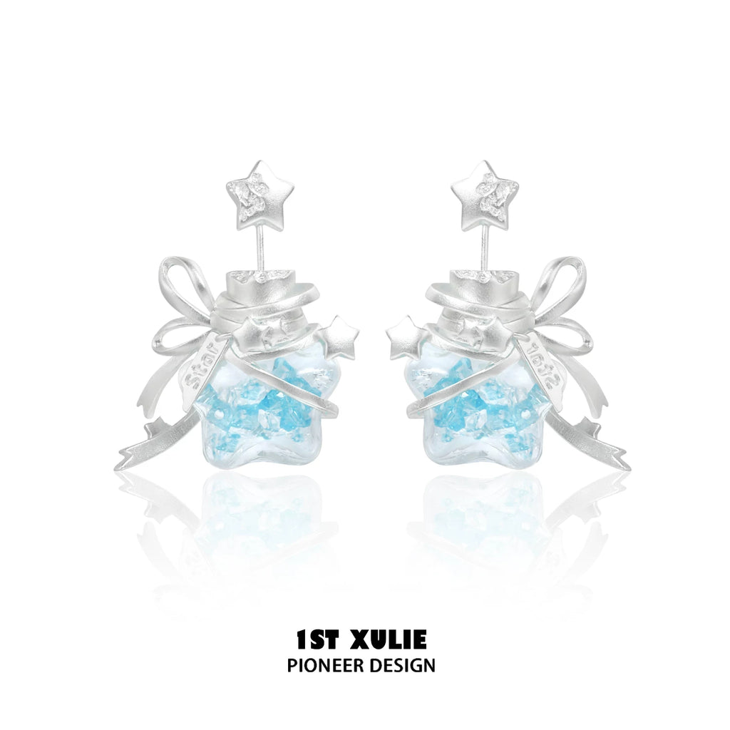 1ST XULIE Star Wishing Bottle Earrings