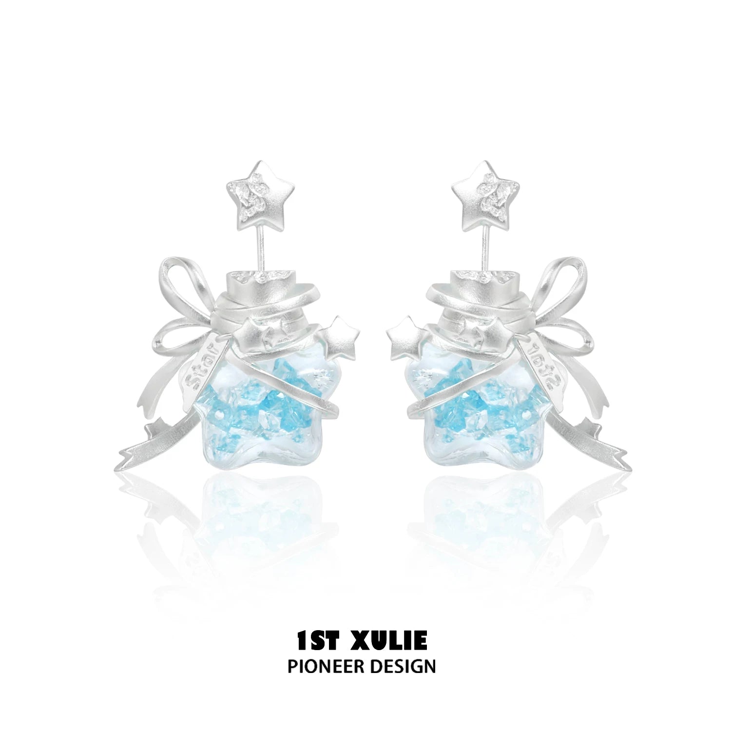 1ST XULIE Star Wishing Bottle Earrings