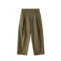 BUTTBILL Double-pleated Herringbone Slacks