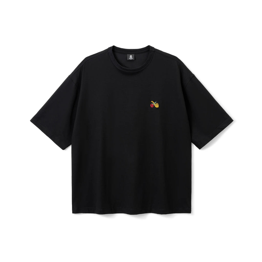 SUPERTOFU Rose Saxophone Embroidery Loose Tee