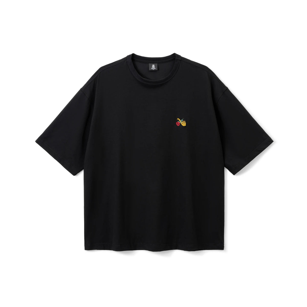 SUPERTOFU Rose Saxophone Embroidery Loose Tee