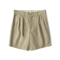 Bronson Mid-High Waist Pleated Wide-Leg Sweat Shorts