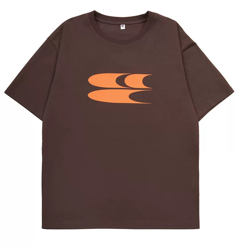 Crying Center Relaxed Crew Neck Logo Tee
