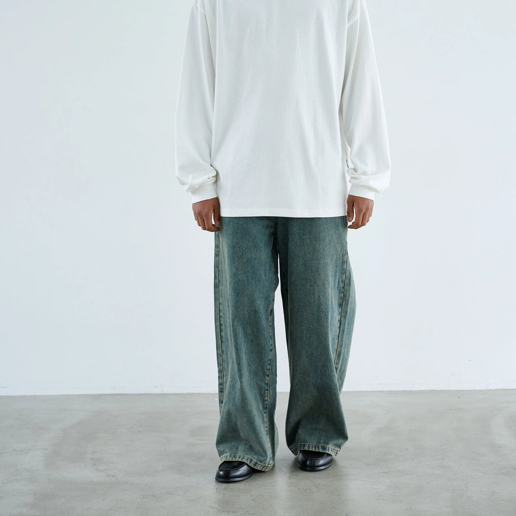 Anniehall Vintage A-Line Distressed Jeans