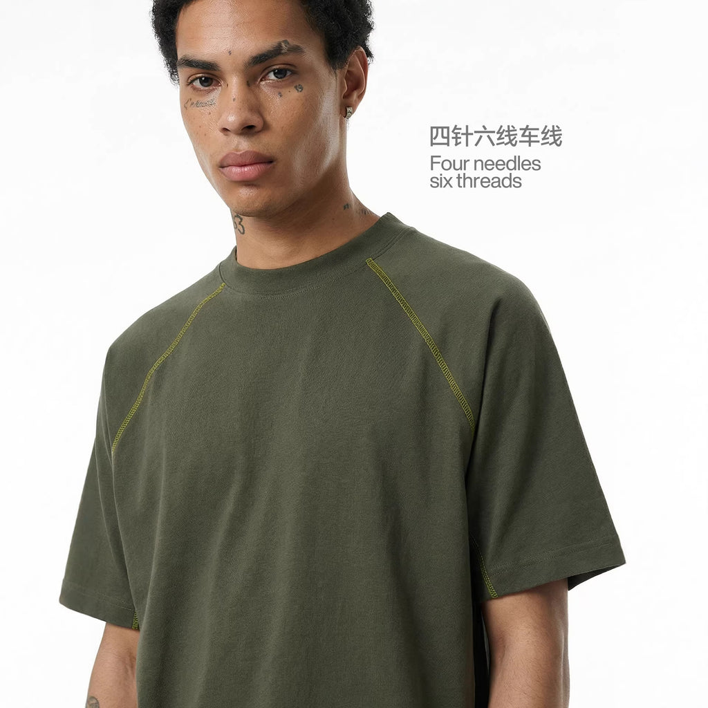Inflation 220g Cool-Touch Color-Block Raglan Tee