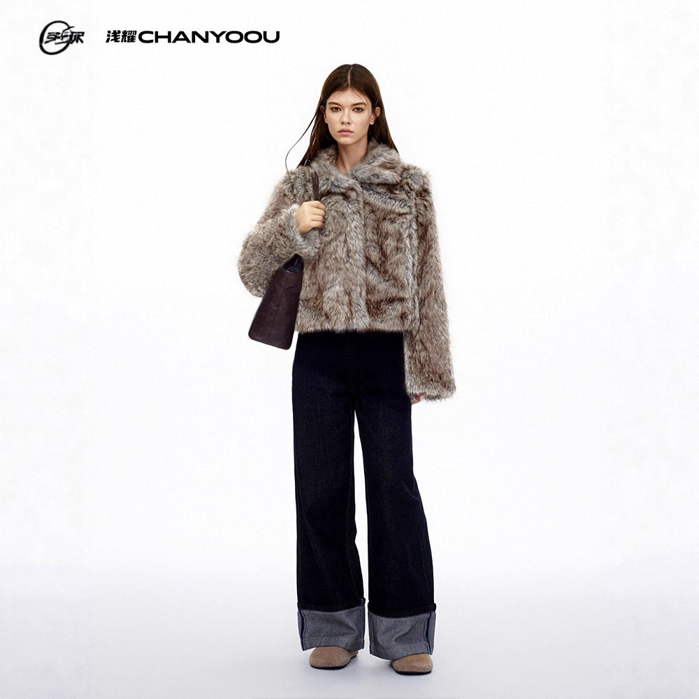 CHANYOOU Retro Plush Short Jacket