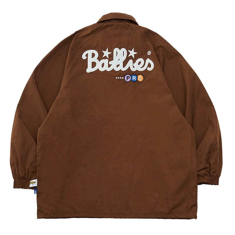 Battles Embroidered Windproof Lock Warm Printed Jacket Casual Jacket