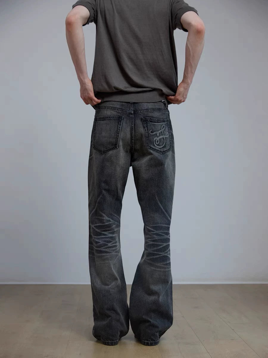AMBSOM Vintage Straight Jeans