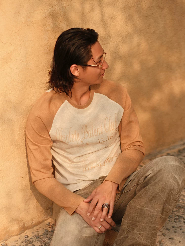 Mbbcar VTG 250g Wrinkle-Resistant Drop-Shoulder Tee