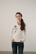 Achihara Polka Dot Long-Sleeve Base Layer Top
