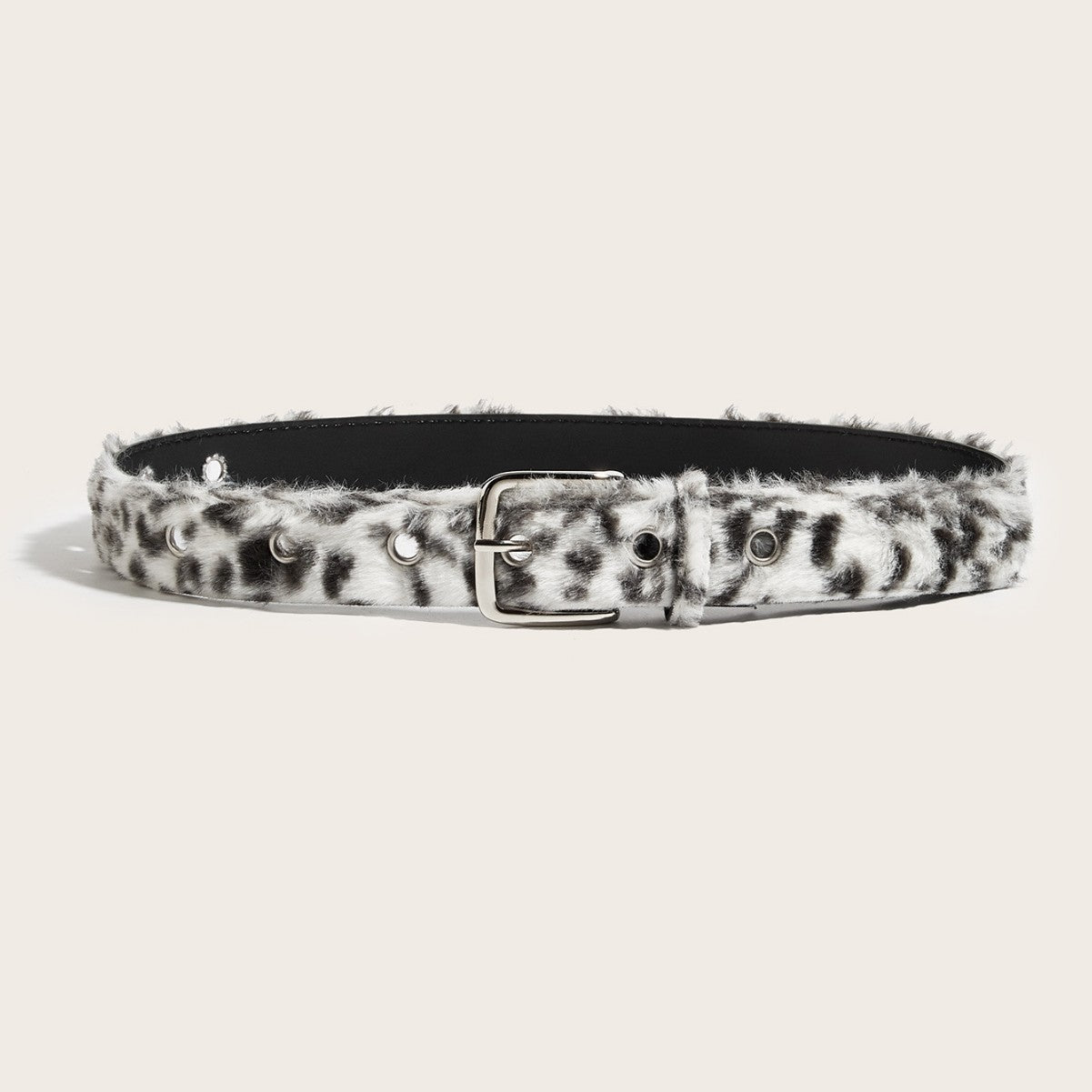 Intertek Pink Leopard Plush Stylish Comfort Belt