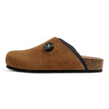 MADEN Suede Slip-On Cork Wedge Mule