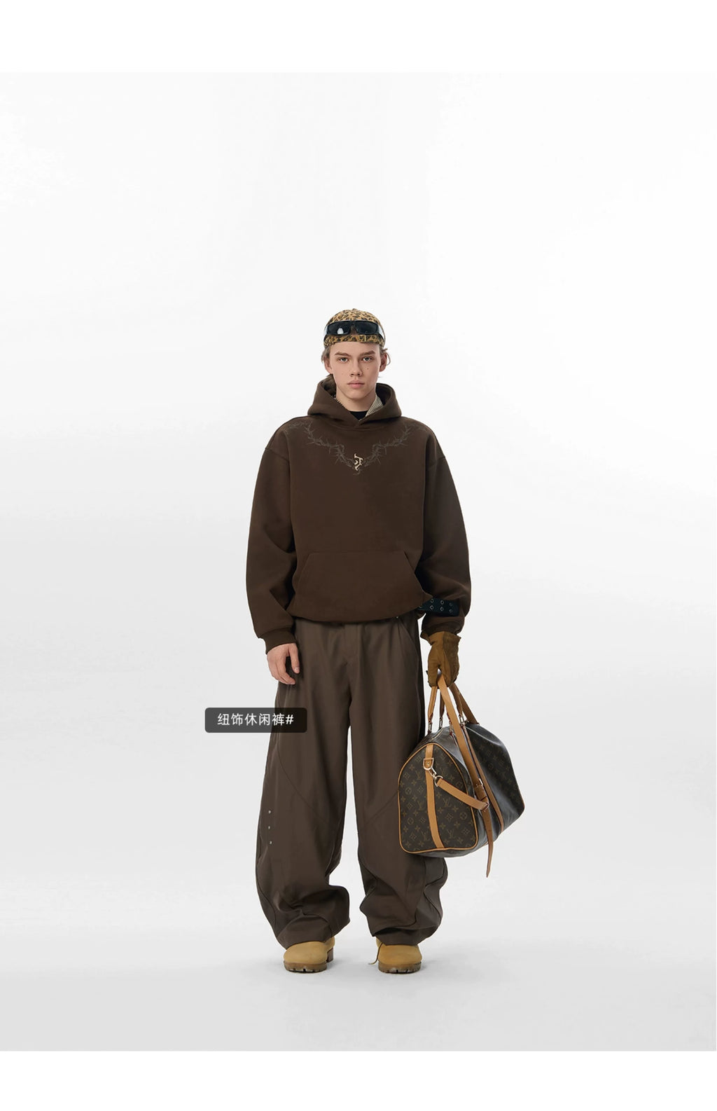 JHYQ Thorn Print Hooded Fir