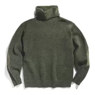 Madden Retro Thickened Knitted Mohair High Neck Sweater