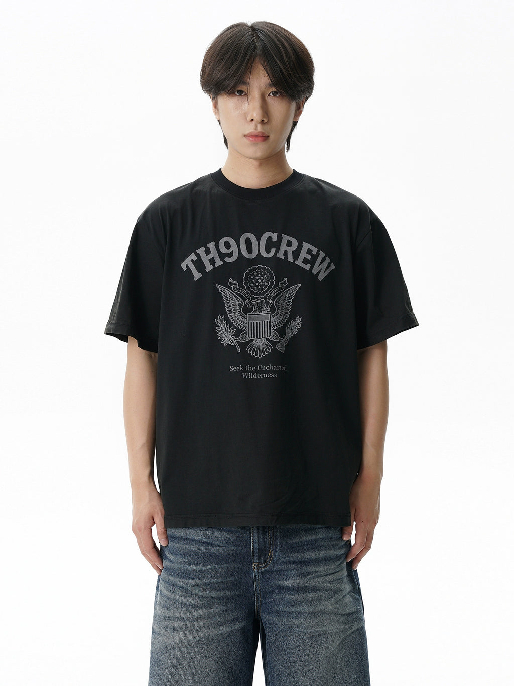 TH90 Eagle Badge Retro Slim Tee