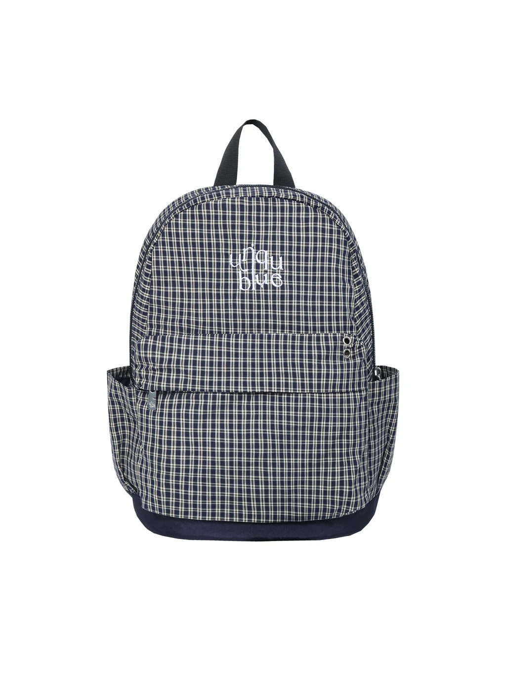 Unique blue Embroidered Nylon Zip-Top Backpack