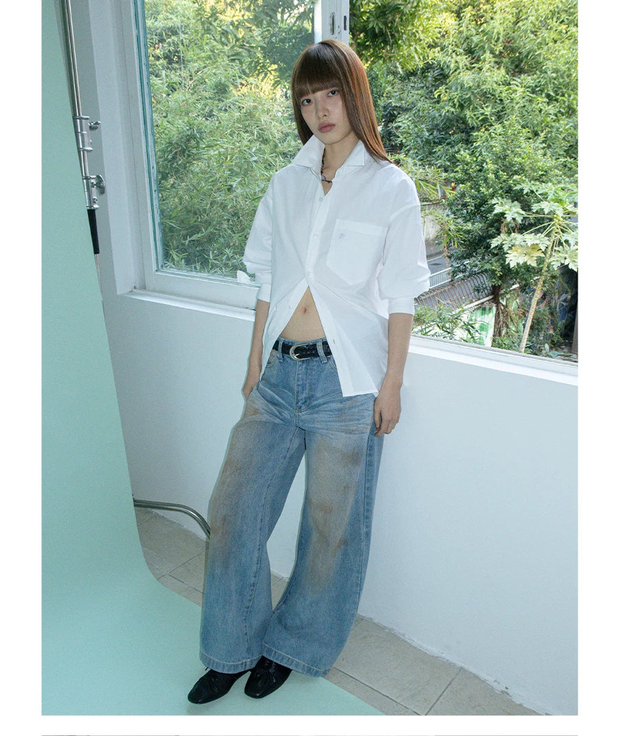 FUNKYFUN Hand-dyed Old Jeans