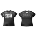 DETW 25ss * "2000S" washing destruction slogan front shoulder slim short sleeve Tee