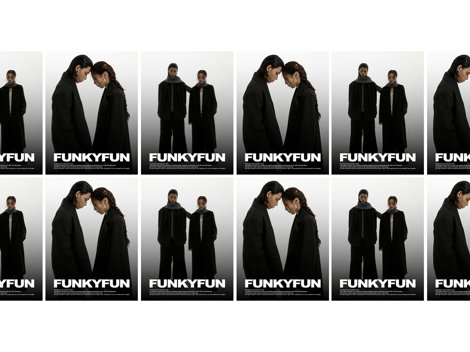 FUNKYFUN Long Blazer with Scarf Design