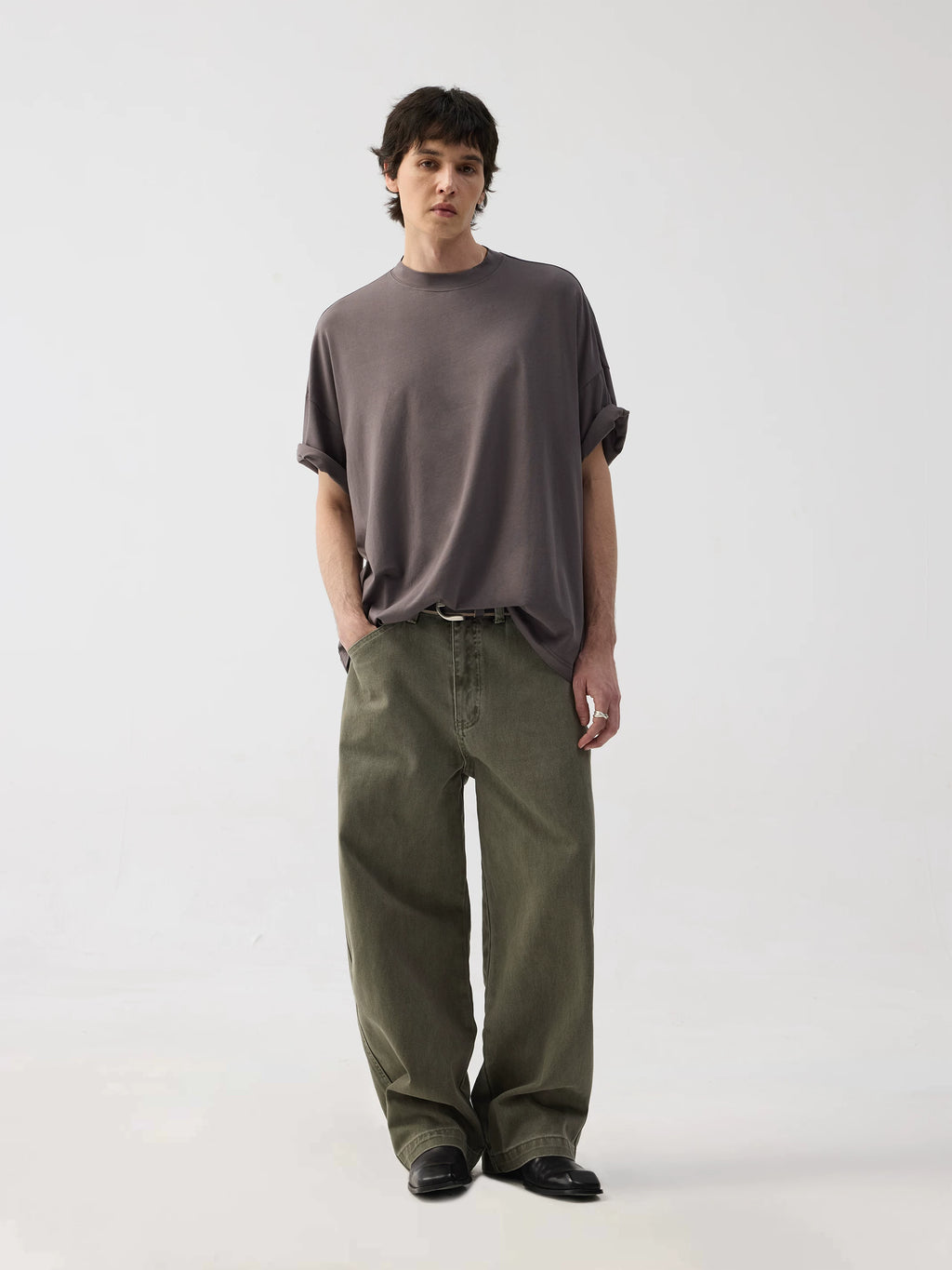 TERRAINCOGNITA Versatile Crew Neck Skin-friendly Casual Tee