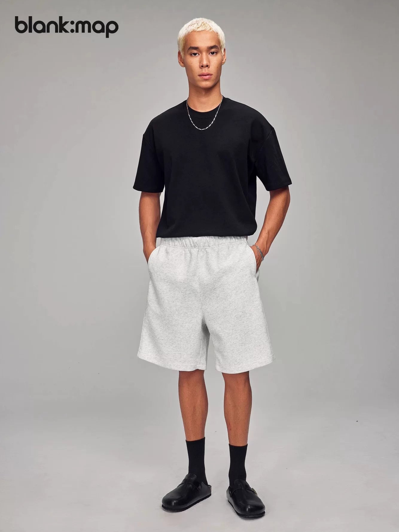 Blank: Map Comfortable Sports Loose Shorts