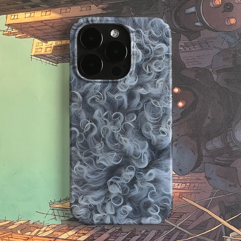 Pbcase Curly Hair Niche High-end Apple Phone Case