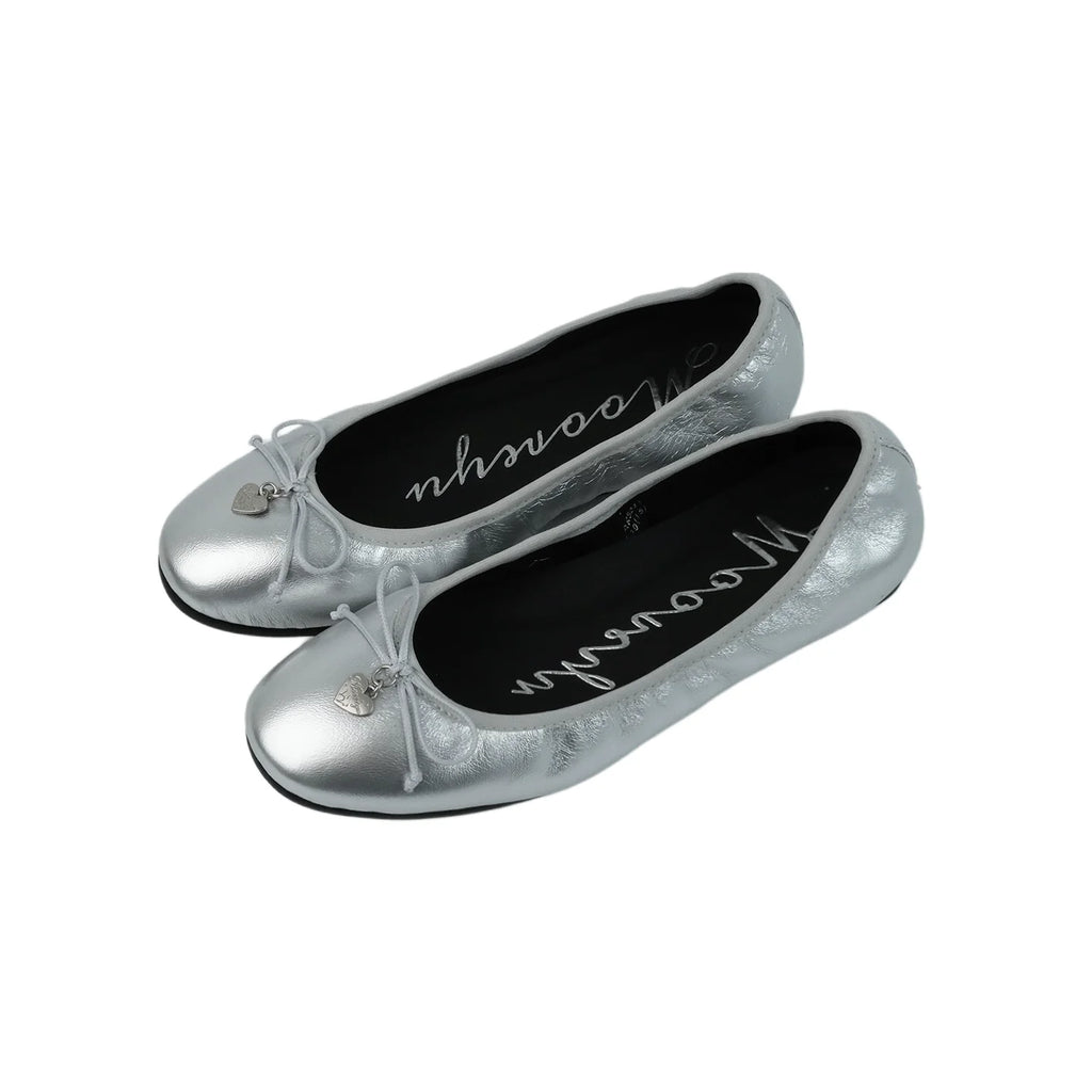 Mooreyu Leather Bow Mary Jane Ballet Flat