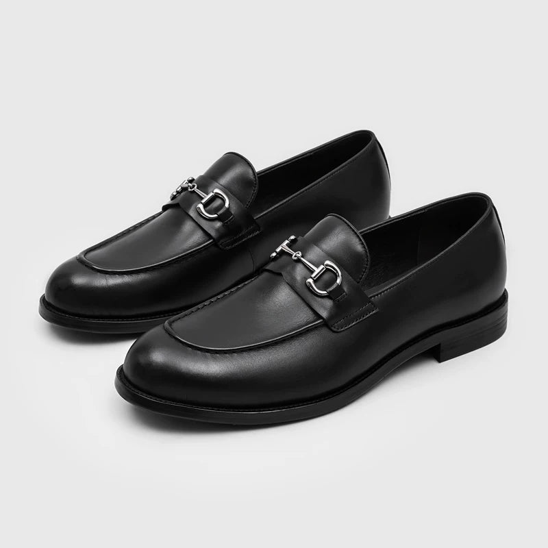 RZAAZ Leather Pointed-Toe Slip-On Loafer