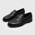 RZAAZ Leather Pointed-Toe Slip-On Loafer