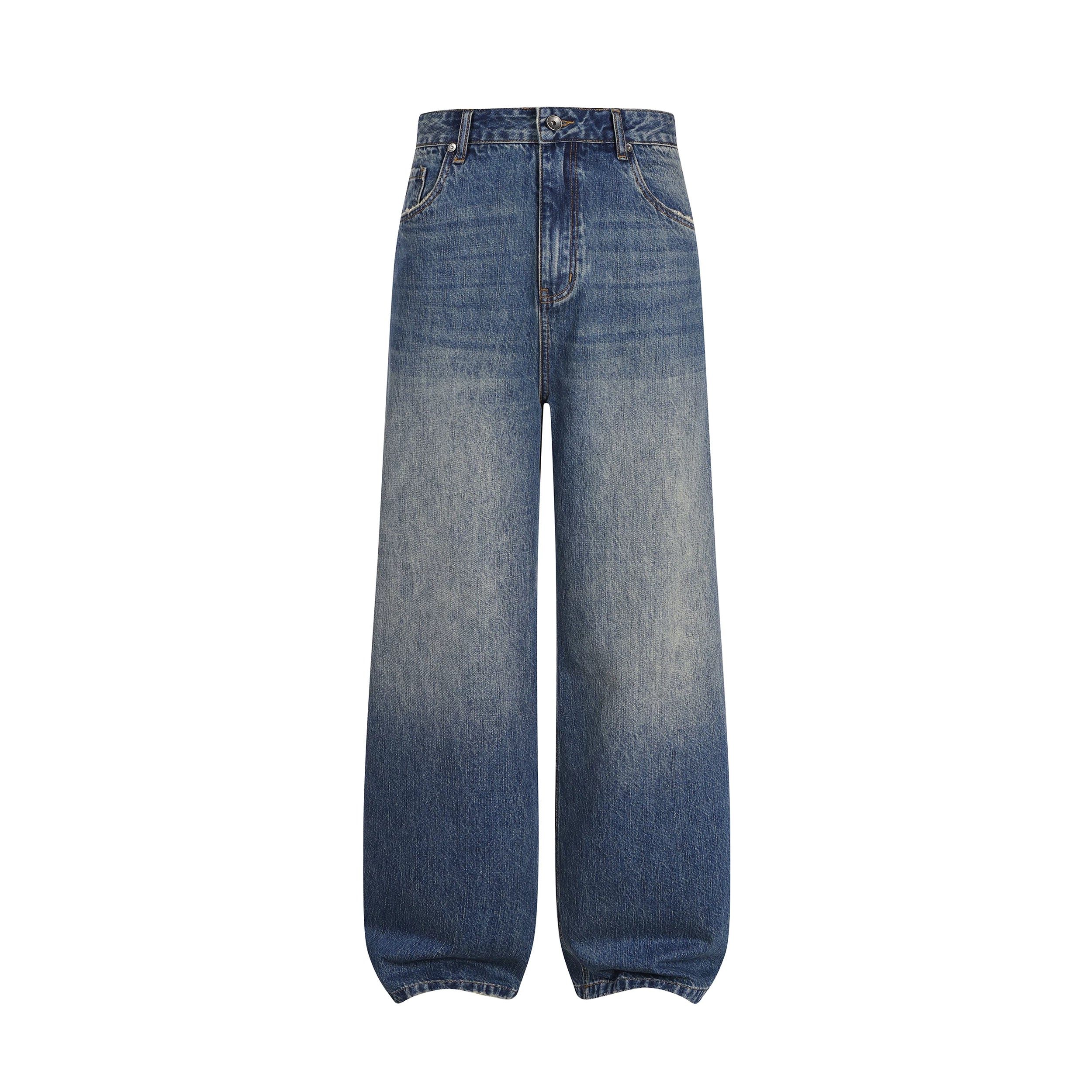 DIMC Retro Loose Wide-leg Straight Casual Trousers