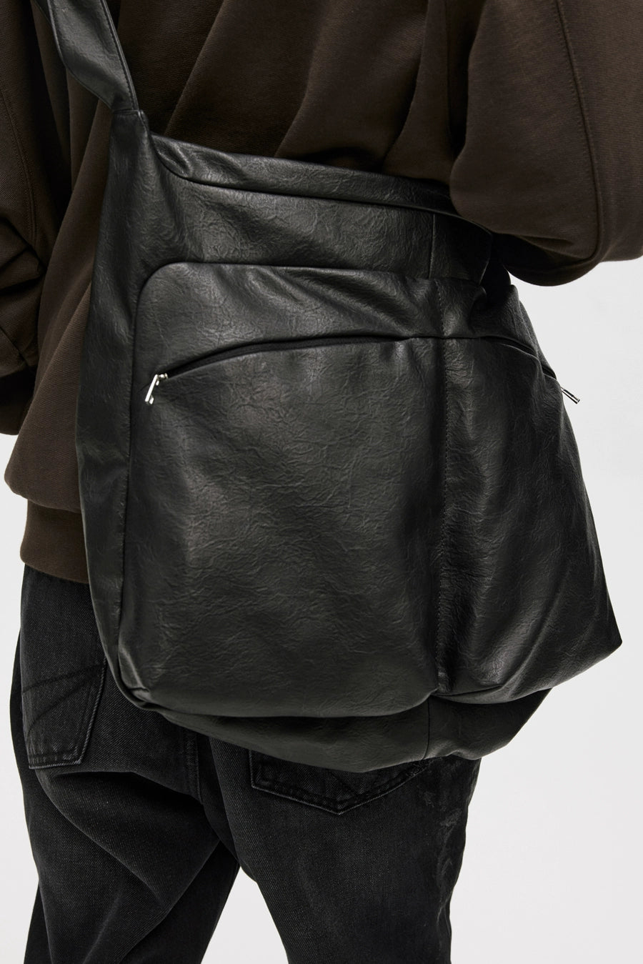 LIMPIDOCULUS Kelp Knot Leather Shoulder Messenger Bag