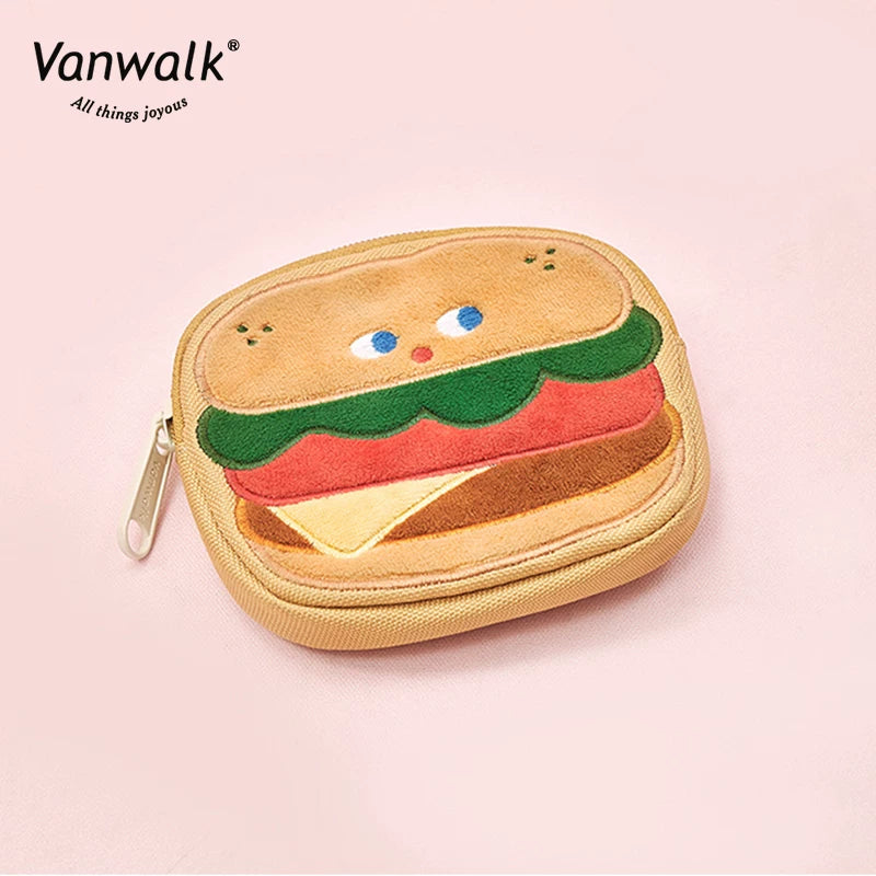 VANWALK Milk Carton Faux Leather Zip Coin Purse