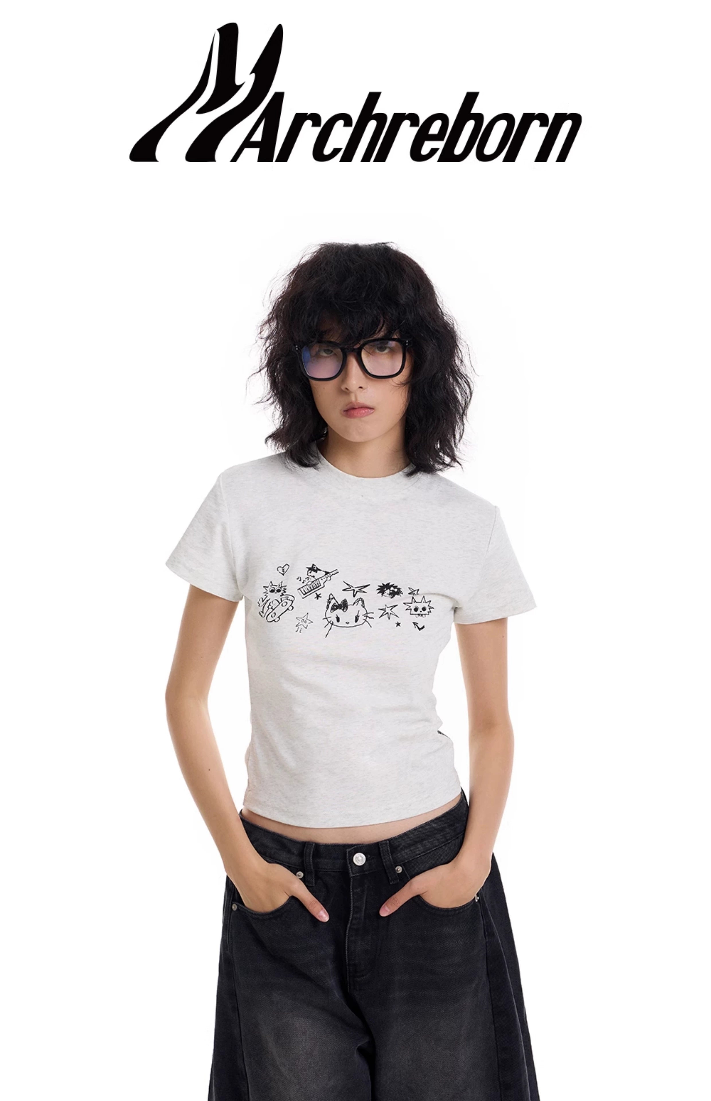 March Fun Cartoon Print Tee