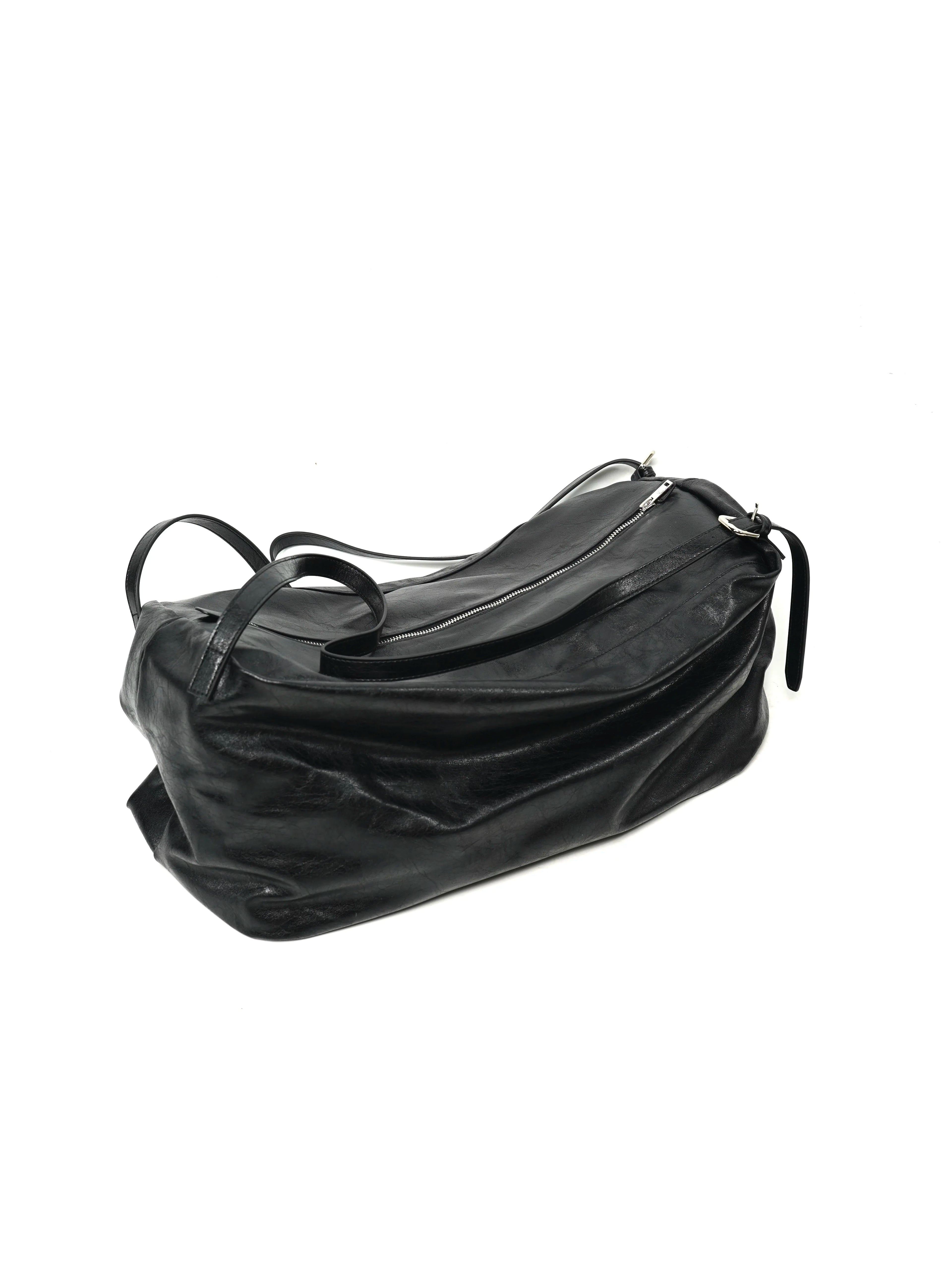 VOWPROGRESS Textured Matte and bright oil wax leather FamliyBag