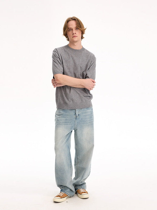 UNF Old Money Fengfani Australian Velvet Knitted Tee