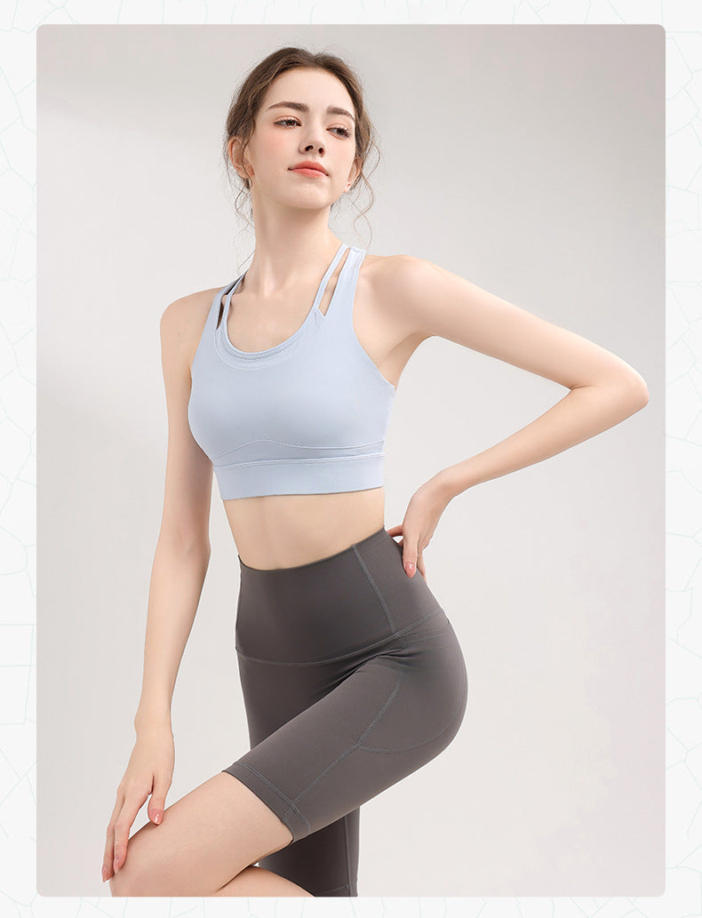 TIANQINGSE Hollow Fake Two-piece Bra Vest