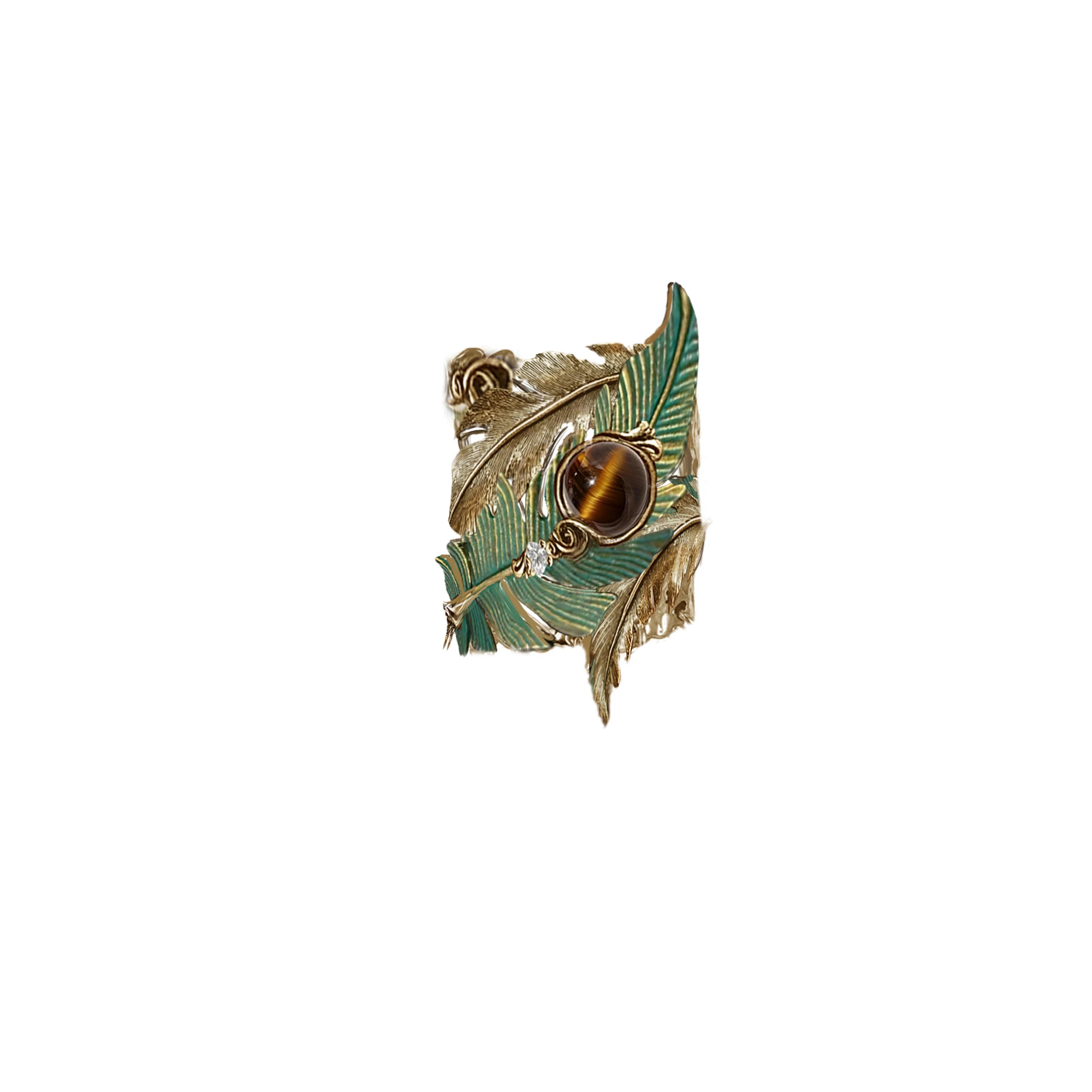 MASW Vintage Boho Fringe Feather Hair Clip