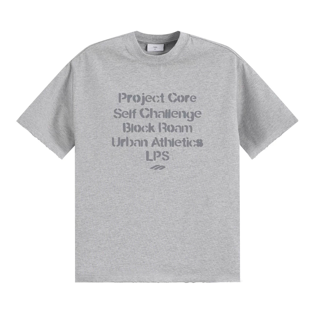 Loopsoon Pure Cotton Letter Print Loose Tee