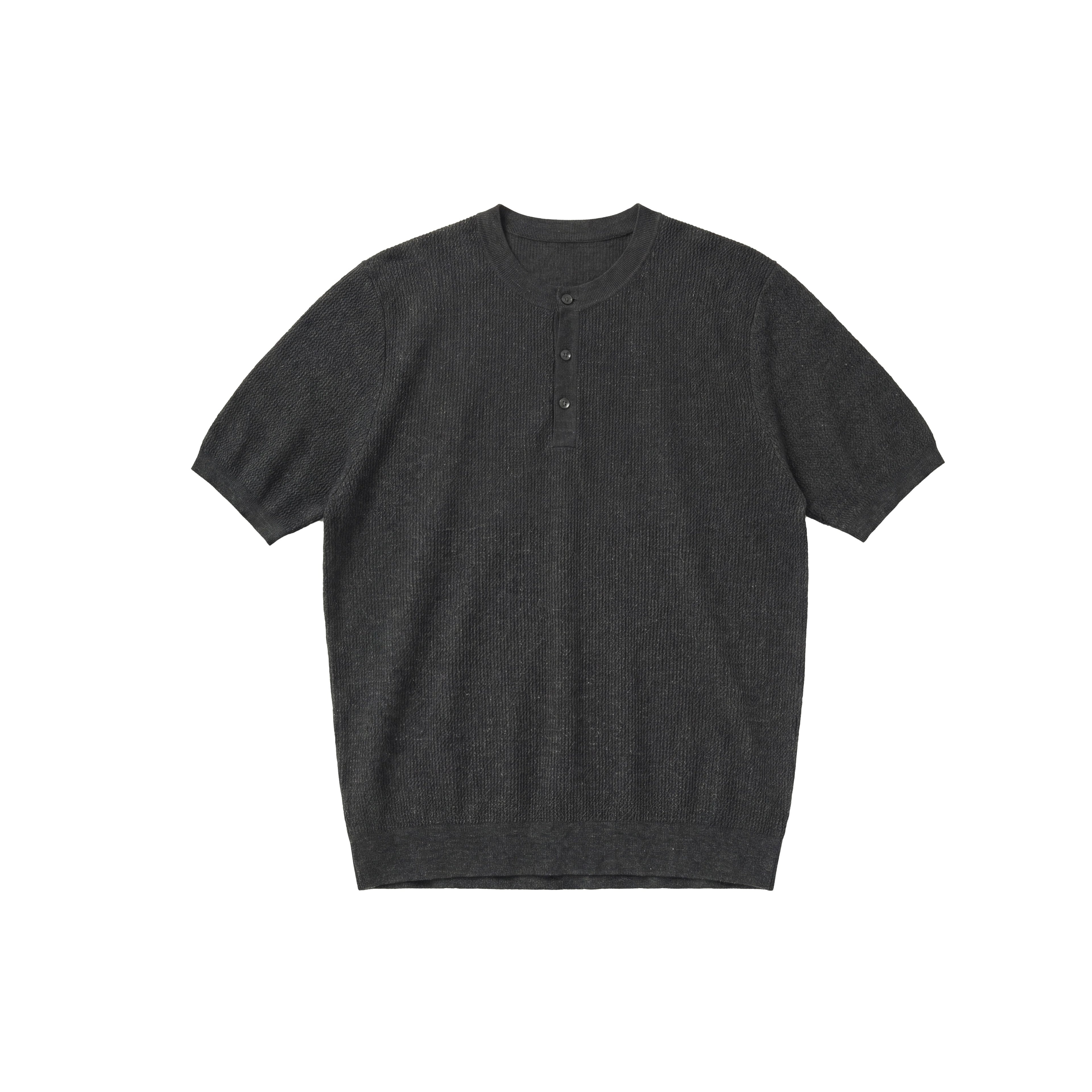 BUTTBILL Linen-Blend Relaxed Half-Zip Knit Sweater