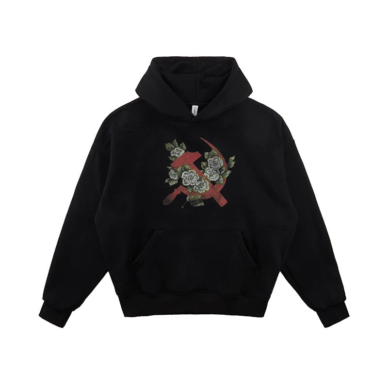 71AN Stamen Badge Series Logo Printed Sweater