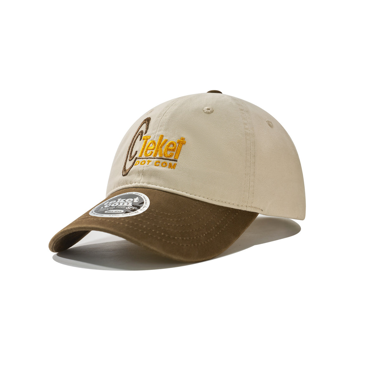 WASC Embroidered Color Block Cotton Baseball Cap