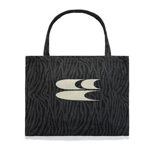 Crying Center Zebra Print Faux Leather Open-Top Shoulder Bag