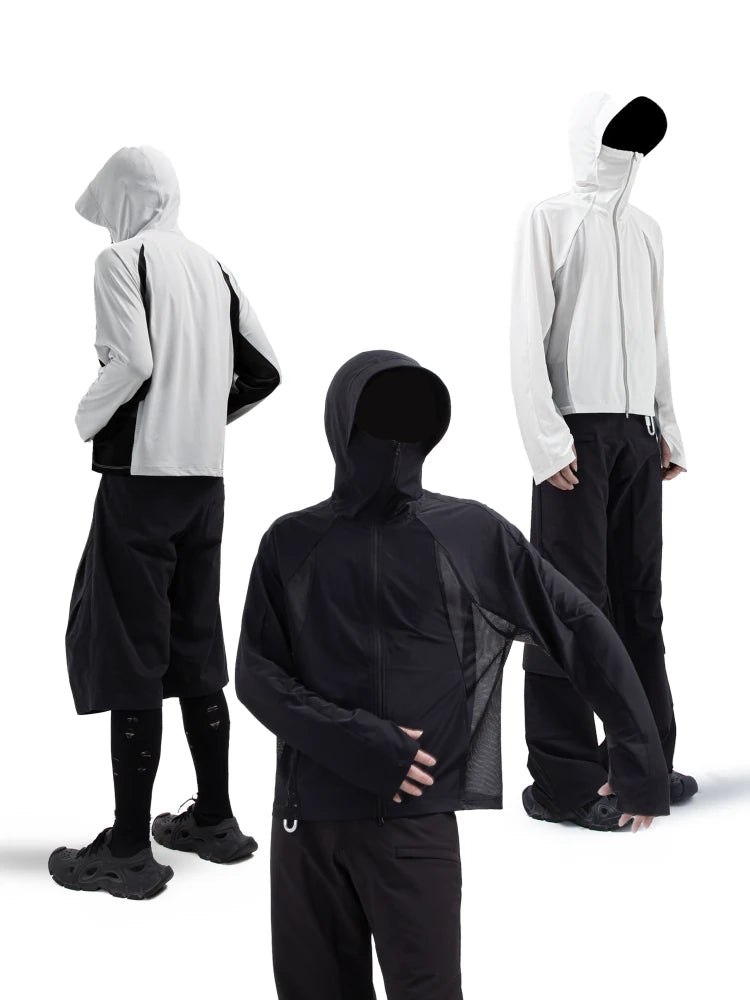 SOUTH FISH Cool-Touch UPF + Breathable Loose Hooded Jacket